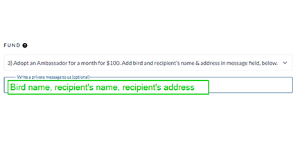 screenshot of the Canada Helps donation page